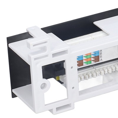Patch Panel 8 Ports CAT6 Network Cable Rackmount 568A/B RJ45 Accessory For New