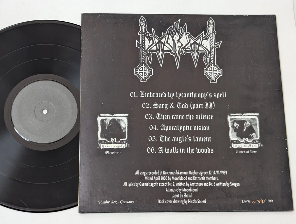 Moonblood - Taste Our German Steel BRAZIL LP 1st press 2009 - Image 2 of 2