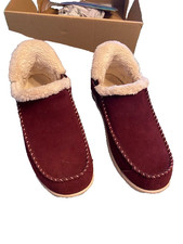 ORTHOFEET WOMENS BURGANDY SLIPPERS SIZE 7.5 MEDIUM IN EXCELLENT CONDITION
