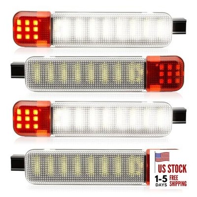  LED Interior Door Panel Light Courtesy Warning Lamp Assembly 4 Pieces
