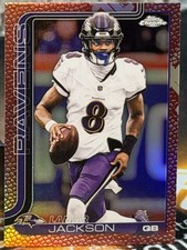 2025 Topps Chrome - Lamar Jackson Football 🐷Pigskin Refractor #24 🐦‍⬛