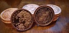 FREEDOM GIRL 1 oz. Copper Round Coin