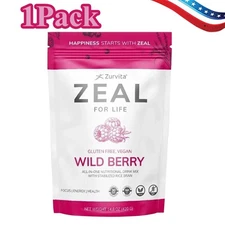 Zurvita Zeal for Life – 30-Day Wellness Bag (Wild Berry Flavor) – 420g US STOCK