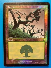 MTG 1x FOIL Forest # 331 Core Set 7th Edition Magic the Gathering Card x1 HP