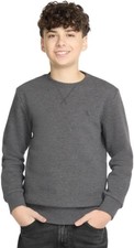 Calvin Klein Jeans Youth Boys Long Sleeve Sweatshirt Gray Size Small 7/8