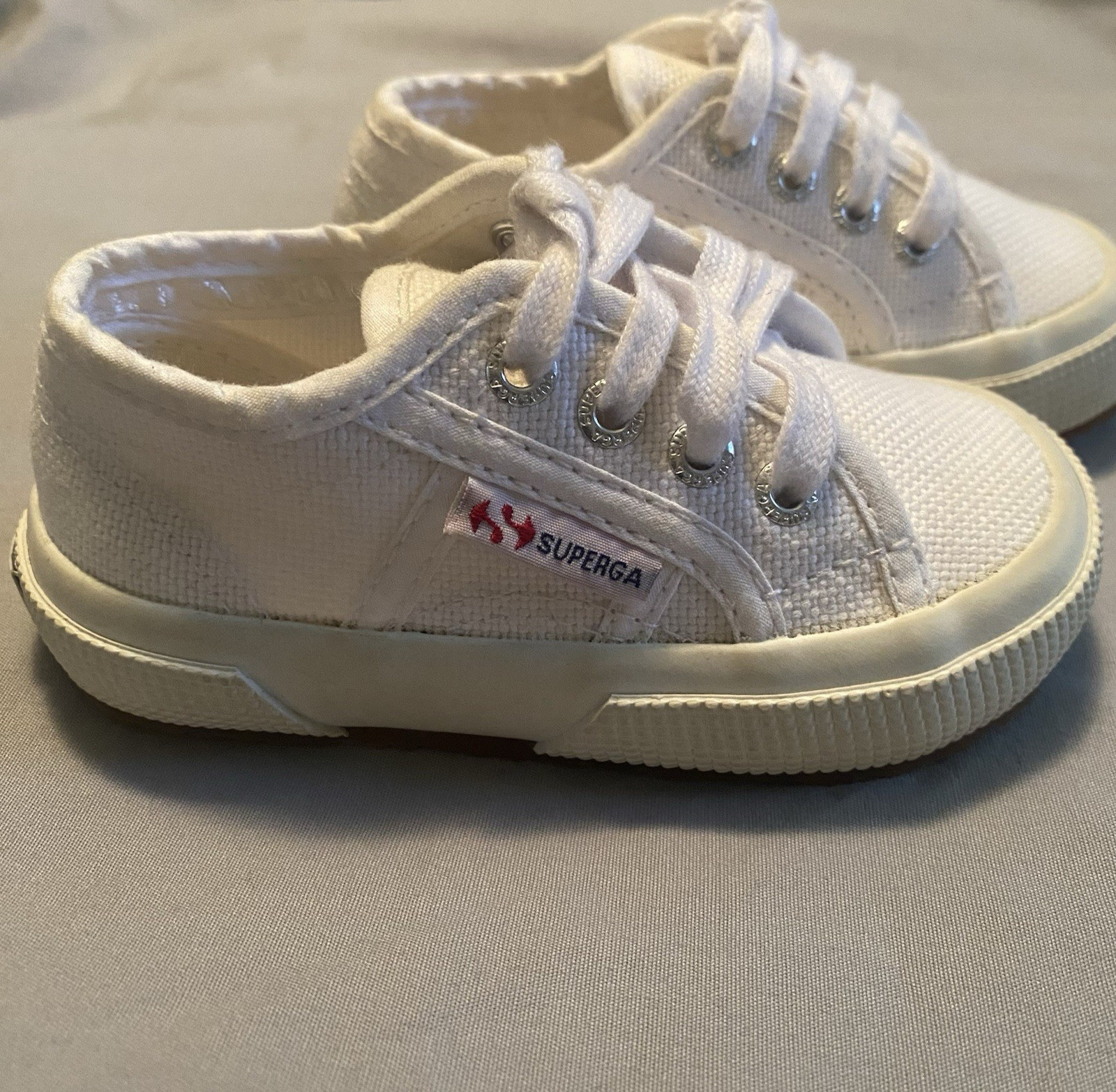 Superga Sneaker Kids 22/ US 6 White 2750 Classic Canvas Wash