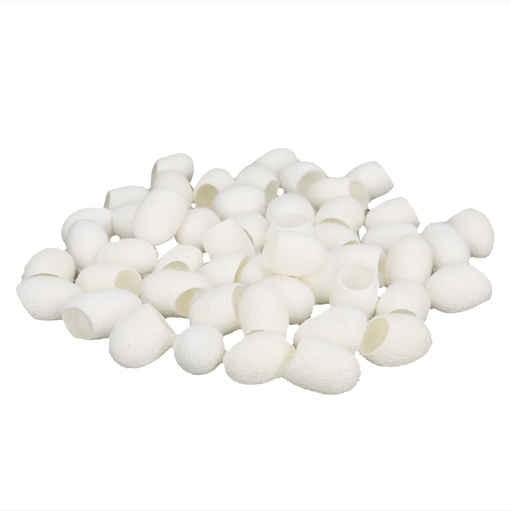 50pcs Exfoliating Silkworm Balls for Blackhead Removal and Skin Brightening