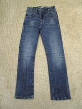 Wrangler Retro Jeans Boys 14 Blue Slim Straight Youth Kids Pants Dark Wash Denim
