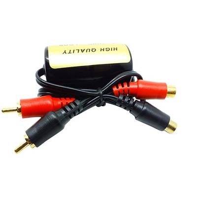 1* RCA Audio Noise Filter Suppressor Ground Loop Isolator For Car&Home Stereo