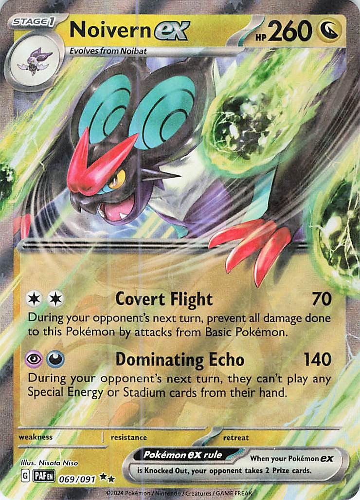 Noivern ex Double Rare SV: Paldean Fates 069/091 NM
