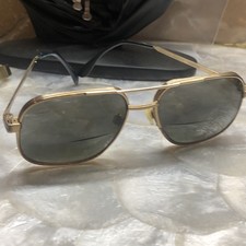 Vintage Nordic Mod. 646 Gold Electroplated Sunglasses Made In Germany 54-16