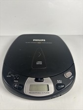 Philips Vintage AZ 7268 portable CD player Black - Tested Working FAST