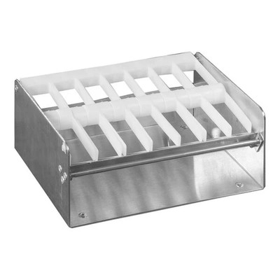 3x Elevated Metal Label Dispenser with 7-  1  Slots