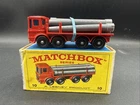 Vintage Lesney Matchbox #10 PIPE TRUCK red Original Box COMPLETE many more avail