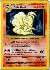 Pokemon Card - Ninetales Base Set Unlimited 12/102 1999 Holo Rare HP on eBay