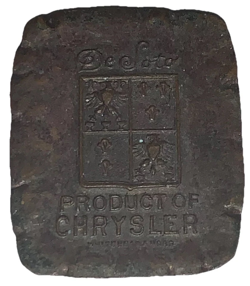 ANTIGUA FICHA PUBLICITARIA WHITEHEAD & HOAG AÑOS 20 HERNANDO DESOTO CHRYSLER *RARA Foto 4 de 4