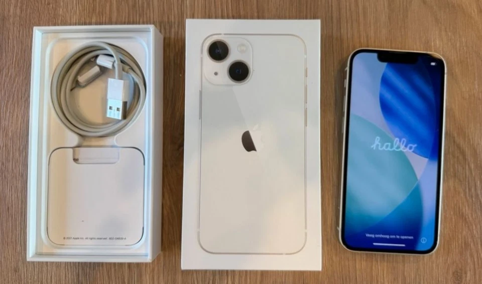 Apple iPhone 13 Mini - 128GB - Weiß + Rechnung + Garantie - Bild 1 von 4
