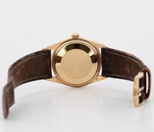 VINTAGE Rolex Oyster Perpetual Date 34mm Silver 14K Gold Fluted Watch 1503 8