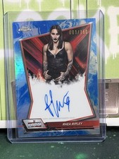 2026 Topps Chrome WWE Rhea Ripley On Card Auto Blue Refractor 1/150 = eBay 1/1
