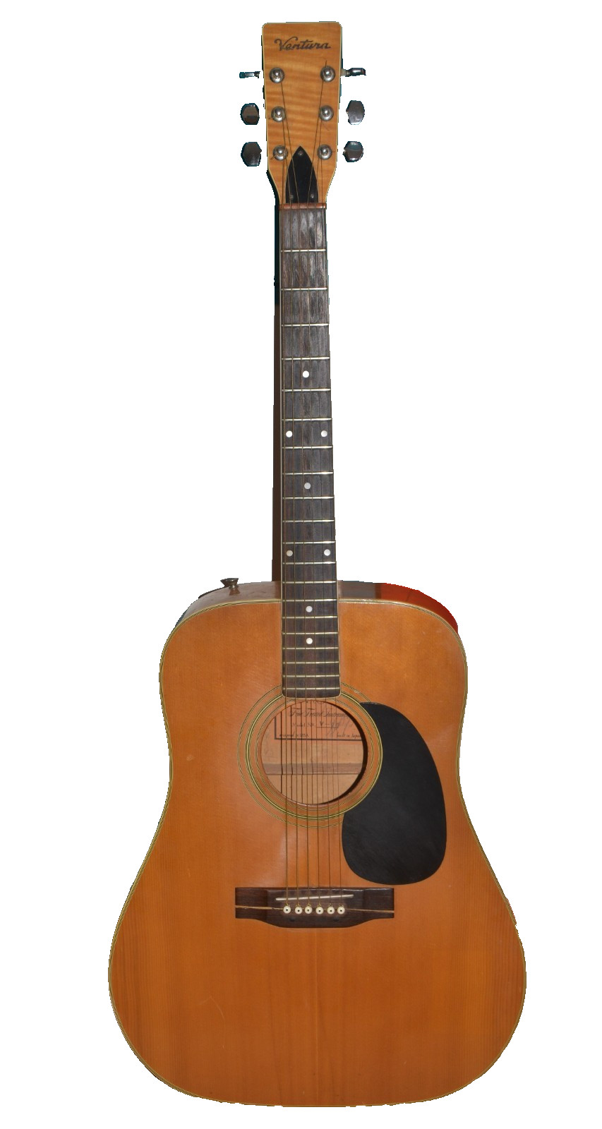 Rare Vintage Ventura V-29 Maple Acoustic Guitar Made in Japan MIJ Matsumoku