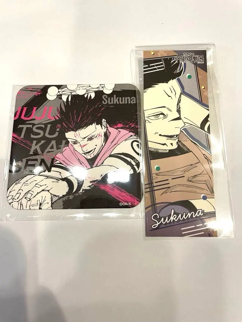Jujutsu Kaisen Sukuna 2pc Set Coaster Sticker Exhibition Anime