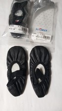 2 Pairs Kid Black So Danca Ballet Dance Shoes Soft Leather MPN SD69S Classic NEW
