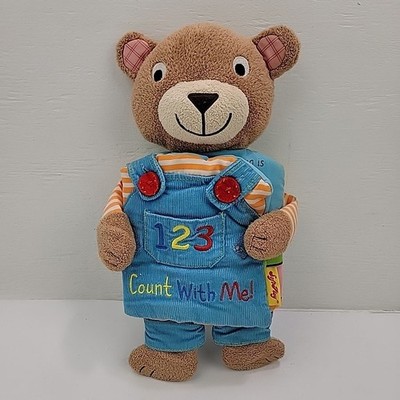 Softplay 1  2 3 Count With Me Plush Book Stuffed Animal Teddy Bear | Free Ship