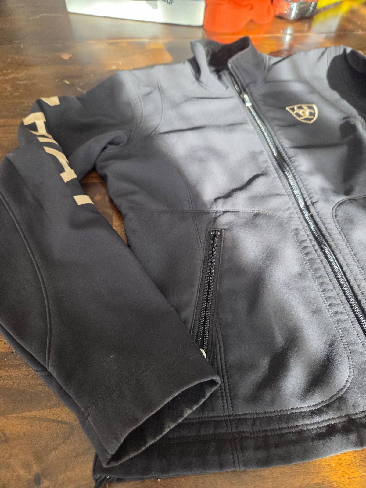 Ariat Jacket Womens M Black Softshell Fleece Line… - image 2