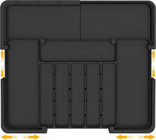 Portaposate Da Cassetto, Porta Posate Cucina Con 9 Scomparti, in Silicone 37 * 3