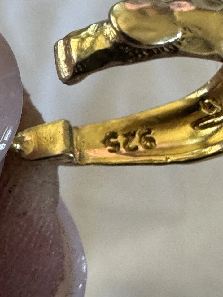 Dije colgante potenciador círculo oro veronés sobre plata esterlina para collar Foto 4 de 4