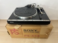 Sony Japan Model PS-X55 Turntable w/ HTF Original Box - Table Spins, Untested