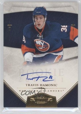 2010-11 Panini Dominion Rookie Signatures Gold 13/25 Travis Hamonic Auto RC 0a1
