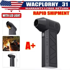 Multifunctional Compressed Air Duster Mini Blower with LED Light 130000 RPM New