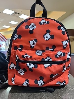 Disney Bioworld Mickey Mouse Polyester Mini Backpack 11''x9''