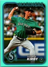 2024 Topps Series One George Kirby #75 Aqua/Teal