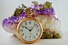 1913 Illinois A. Lincoln RR Grade 25YR GF Model 5 21J 16S Pocket Watch Runs