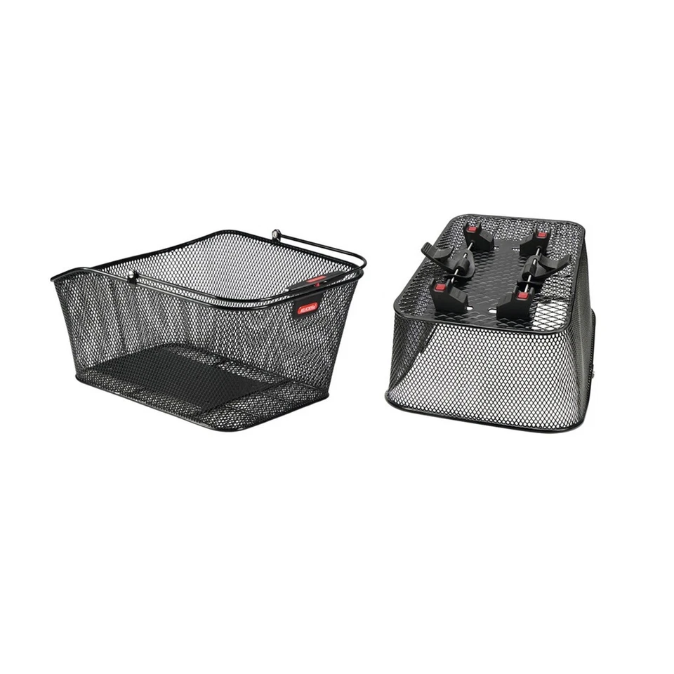 Klickfix Fahrrad Hinterradkorb City II 41x21x31cm Engmaschig Tragegriff Schwarz - Bild 1 von 1