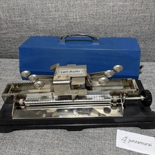 Light Brailler Old Typewriter for create braille japanese antique Tested w/Case
