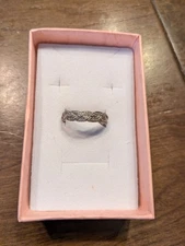 Vintage Sterling Silver Braided Band RingRing Size 6.75