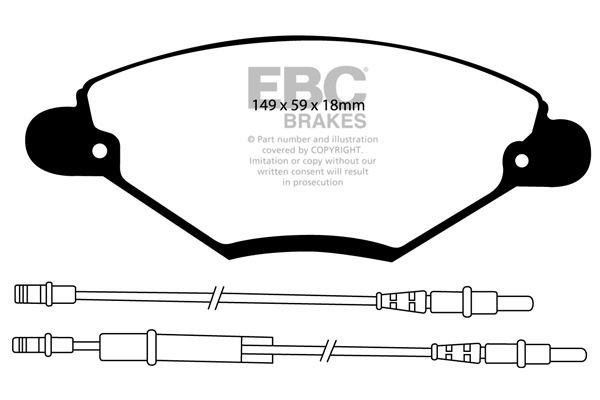 EBC DP21371 BRAKE PAD SET DISC BRAKE Front