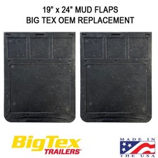 2 Big Tex Mudflap 0em 19 X 24 Mud Flap Heavy Trailer Rubber New Replacement