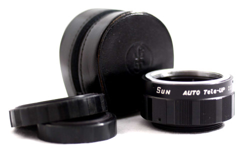 PENTAX M42 MOUNT SUN AUTO-TELE-UP MODEL P 2X TELECONVERTER CAMERA LENS (MINT)