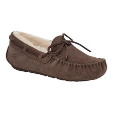 Ugg Dakota Moccasin Slip On Slippers Women Size 8 Espresso Wool Shearling Lined