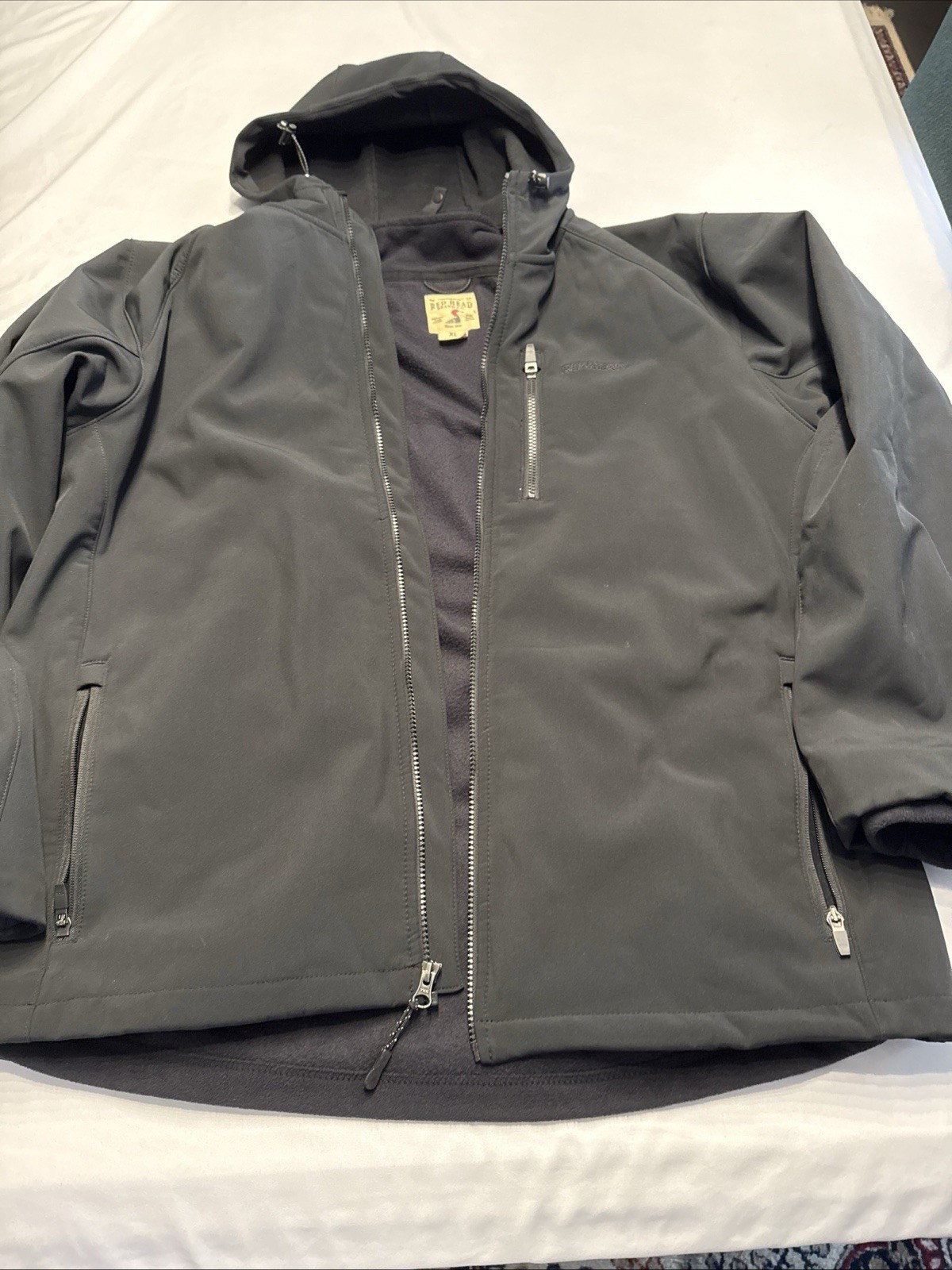 Red Head Branded Co Men’s 3 In 1  Softshell Jacket Coat Black Size XL