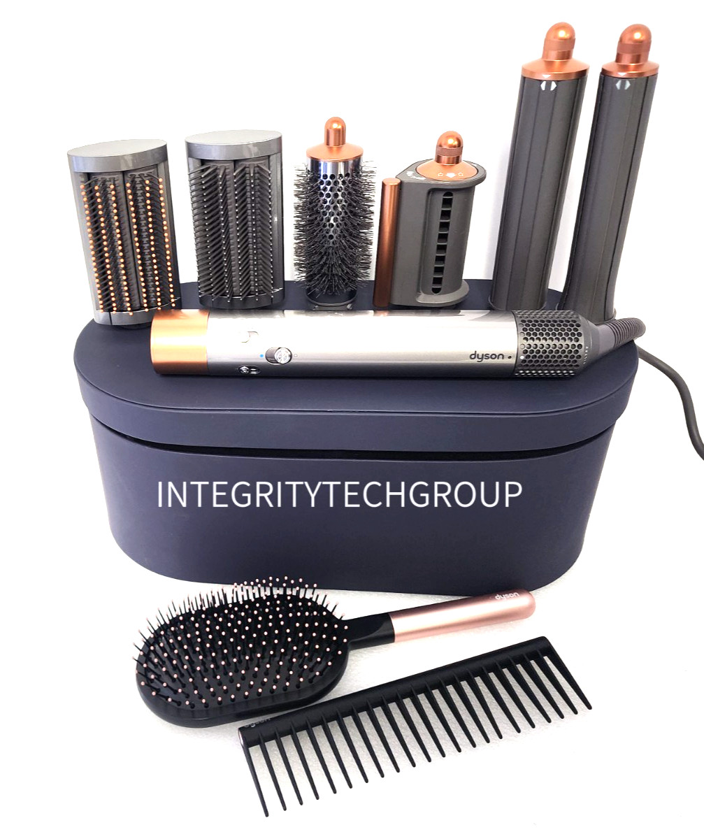 Genuine Dyson Airwrap Multi-Styler Complete Long Nickel/Copper + Brushes (USED)