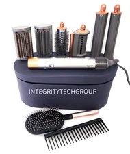 Genuine Dyson Airwrap Multi-Styler Complete Long Nickel/Copper + Brushes (USED)