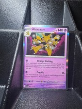 Carta Pokemon Alakazam 082/167 rara mascherata crepuscolare Holo quasi nuova