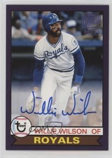 2018 Archives Fan Favorites 1979 Design Purple /150 Willie Wilson Auto 07ke