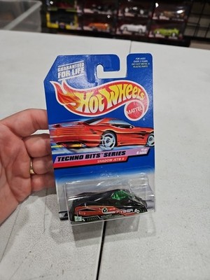 Hot Wheels Techno Bits Shadow Jet II Black 1/64 Diecast Car