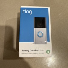 New Sealed RING, Battery Doorbell Plus 1536p HD Video Head-to-Toe View Camera